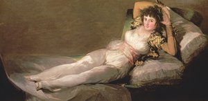 Pukeutunut Maja, noin 1800 tekijältä Francisco de Goya